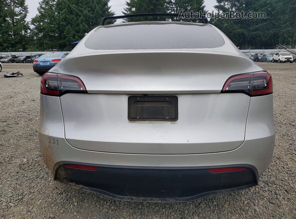 5YJYGDEE4MF262122 2021 TESLA MODEL Silver Հետևի տեսք