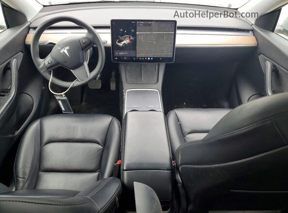 5YJYGDEE4MF262122 2021 TESLA MODEL Silver Առջևի վահանակի տեսք