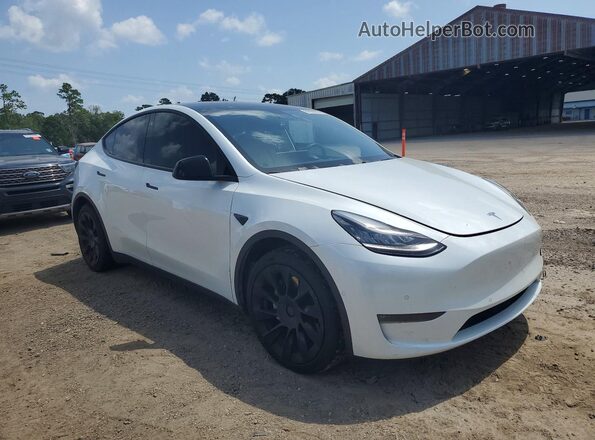 5YJYGDEE5MF068361 2021 TESLA MODEL Белый Передняя правая четверть