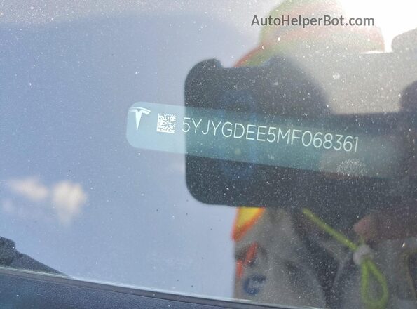 5YJYGDEE5MF068361 2021 TESLA MODEL Белый Вид подкапотного пространства