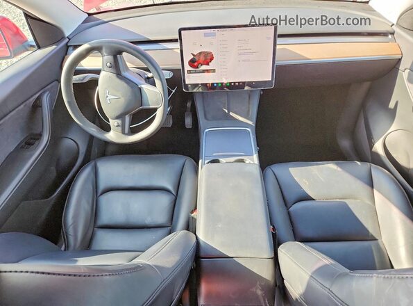 5YJYGDEE6MF207865 2021 TESLA MODEL Red წინა პანელის ხედი