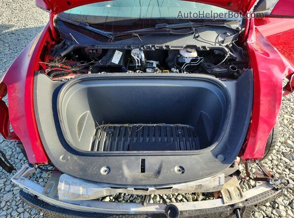 5YJYGDEE6MF207865 2021 TESLA MODEL Red უკანა სალონის ხედი