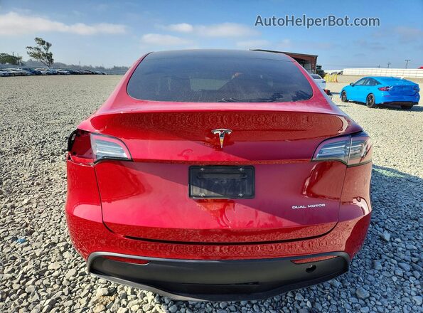 5YJYGDEE6MF207865 2021 TESLA MODEL Red უკანა ხედი