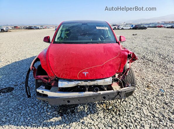 5YJYGDEE6MF207865 2021 TESLA MODEL Red წინა ხედი