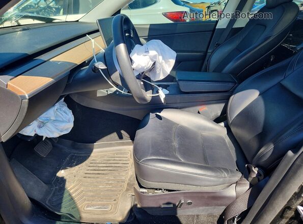 5YJYGDEE6MF210992 2021 TESLA MODEL Black Вид салону спереду