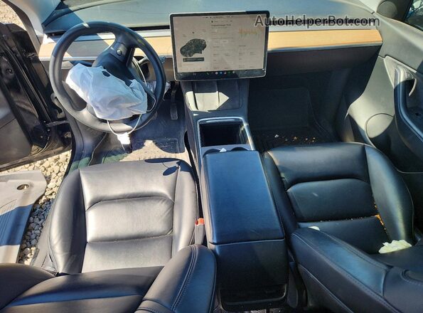 5YJYGDEE6MF210992 2021 TESLA MODEL Black Вид панелі приладів