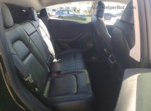 5YJYGDEE6MF222611 2021 TESLA MODEL Black Вид задніх сидінь
