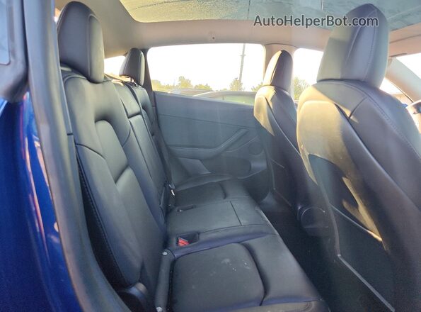 5YJYGDEE7MF286947 2021 TESLA MODEL Blue Widok tylnych siedzeń