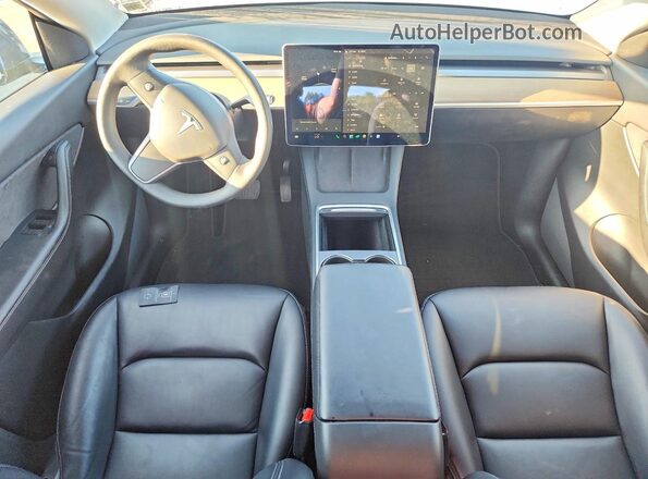5YJYGDEE7MF286947 2021 TESLA MODEL Blue Widok deski rozdzielczej