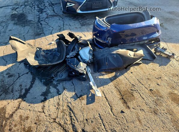 5YJYGDEE7MF286947 2021 TESLA MODEL Blue Widok komory silnika