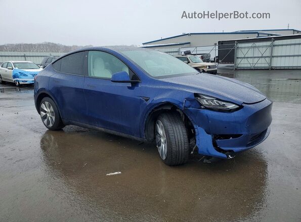 5YJYGDEE8LF022893 2020 TESLA MODEL Синий Передняя правая четверть