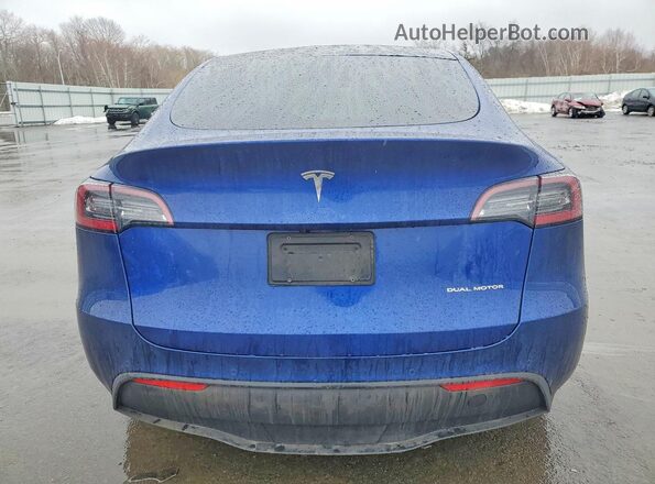 5YJYGDEE8LF022893 2020 TESLA MODEL Синий Вид сзади