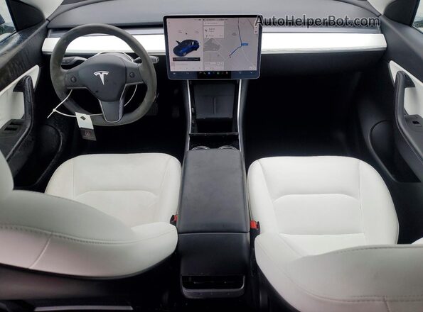 5YJYGDEE8LF022893 2020 TESLA MODEL Синий Вид панели приборов