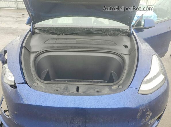 5YJYGDEE8LF022893 2020 TESLA MODEL Синий Вид задней части салона