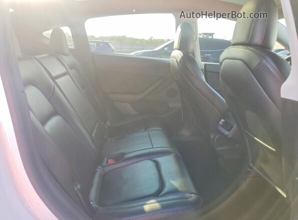 5YJYGDEE8MF062053 2021 TESLA MODEL White Вид задніх сидінь