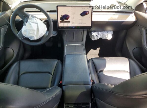 5YJYGDEE8MF162119 2021 TESLA MODEL Black Вид панелі приладів