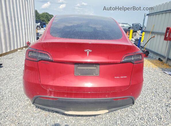 5YJYGDEE8MF306302 2021 TESLA MODEL Red Вид ззаду