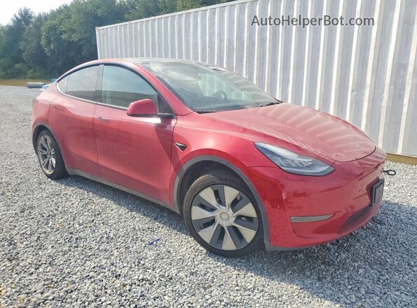 5YJYGDEE8MF306302 2021 TESLA MODEL Red Передня права чверть