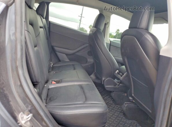 5YJYGDEE9LF012759 2020 TESLA MODEL Charcoal უკანა სავარძლების ხედი