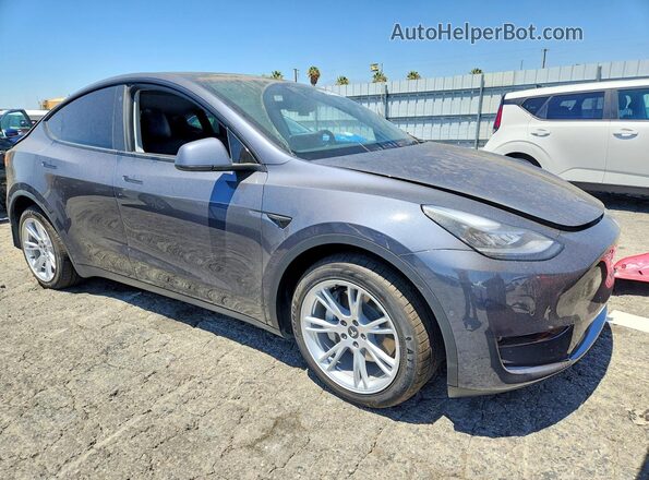5YJYGDEEXMF145323 2021 TESLA MODEL Серый Передняя правая четверть