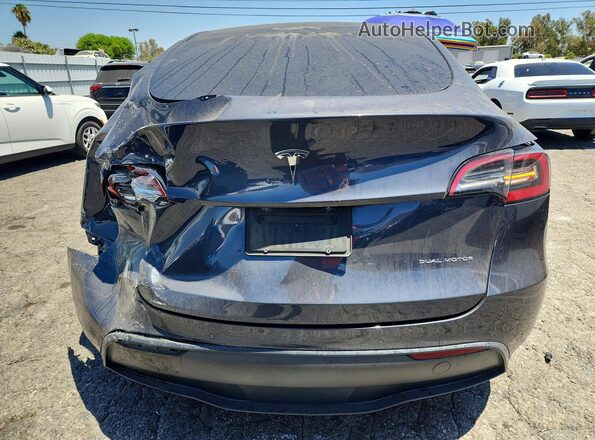 5YJYGDEEXMF145323 2021 TESLA MODEL Серый Вид сзади