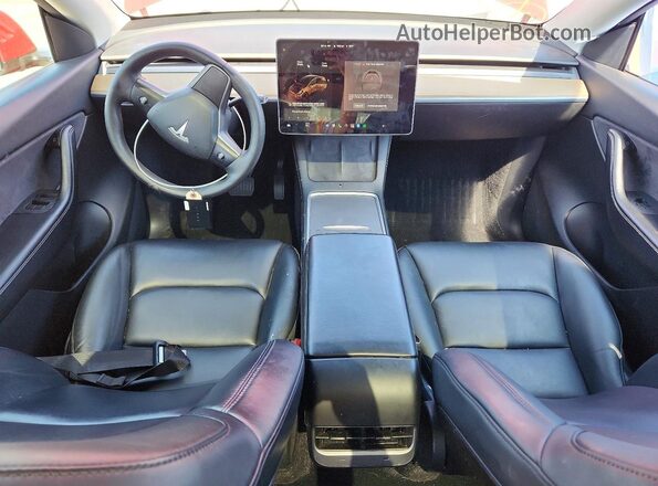 5YJYGDEEXMF206704 2021 TESLA MODEL Red წინა პანელის ხედი