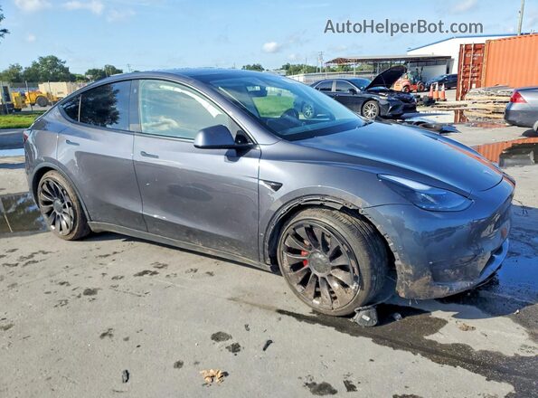 5YJYGDEF1MF194757 2021 TESLA MODEL Gray წინა მარჯვენა