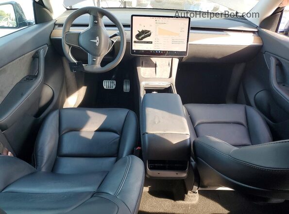 5YJYGDEF1MF194757 2021 TESLA MODEL Gray წინა პანელის ხედი