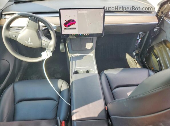 5YJYGDEF3MF304773 2021 TESLA MODEL Черный Вид панели приборов
