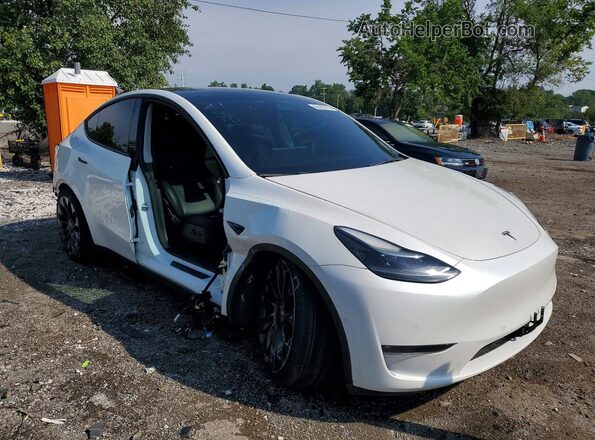 5YJYGDEF4MF261139 2021 TESLA MODEL White წინა მარჯვენა