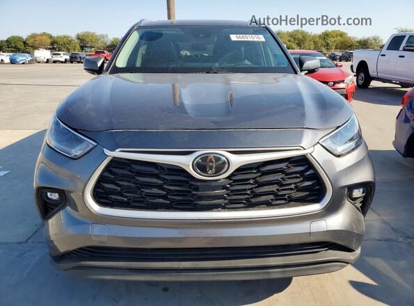 5TDGZRAH0MS051322 2021 TOYOTA HIGHLANDER Gray Հետևի տեսք