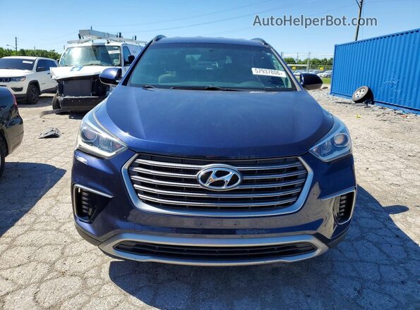 KM8SMDHF2HU179266 2017 HYUNDAI SANTA Blue Widok z tyłu