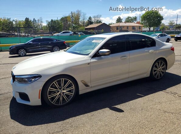 WBAJS7C02LBN96544 2020 BMW M5 White Trasero izquierdo
