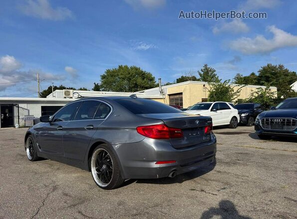 WBAJB1C50JB083749 2018 BMW 5 SERIES Charcoal Delantero derecho