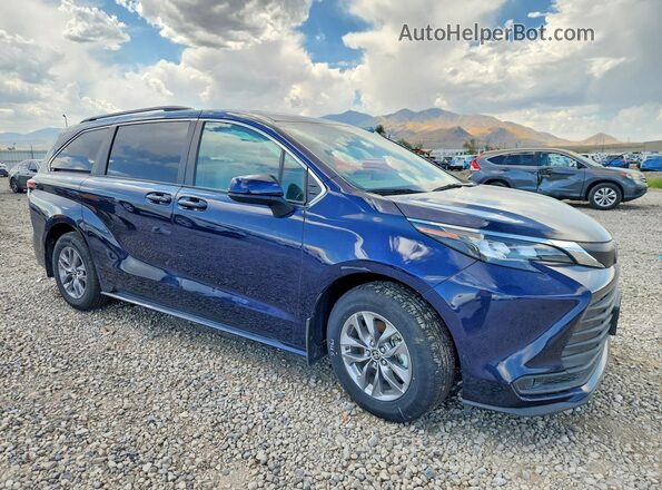 5TDKSKFCXSS180166 2025 TOYOTA SIENNA Blue Vista frontal