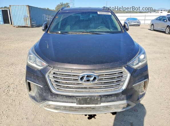 KM8SMDHFXHU176728 2017 HYUNDAI SANTA Black Widok z tyłu