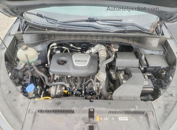 KM8J3CA22HU265032 2017 HYUNDAI TUCSON Gray VIN კოდის სტიკერის ხედი