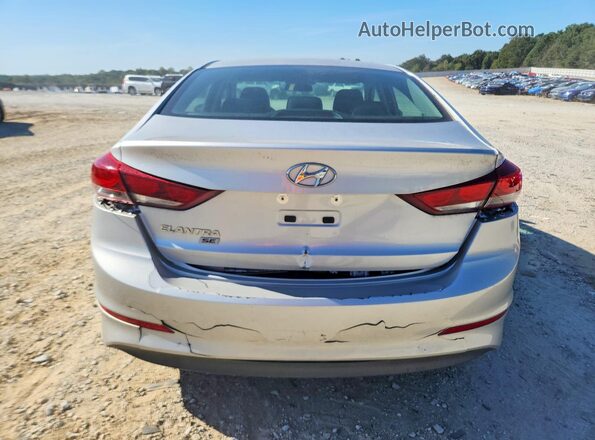 5NPD74LF3JH307722 2018 HYUNDAI ELANTRA Silver წინა სალონის ხედი