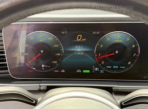 4JGFB5KE8LA005340 2020 MERCEDES-BENZ GLE-CLASS White Instrument cluster view