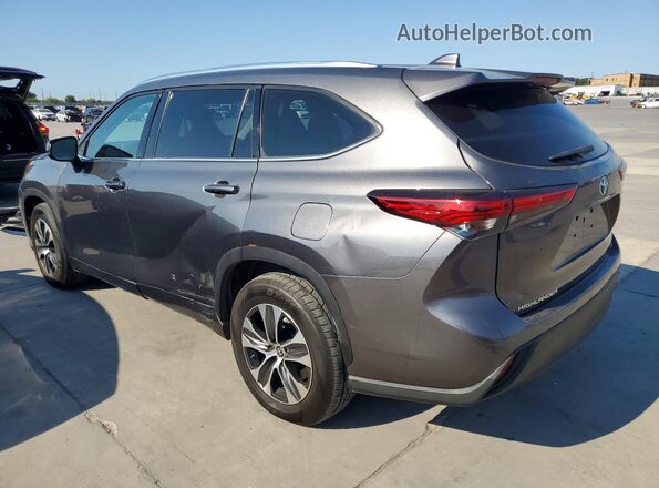 5TDGZRAH0MS051322 2021 TOYOTA HIGHLANDER Gray Հետևի աջ