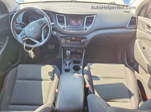 KM8J3CA22GU184515 2016 HYUNDAI TUCSON Blue Instrument cluster view