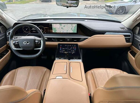 JN8AZ3DB3S9402007 2025 INFINITI QX80 Silver Вид задніх сидінь