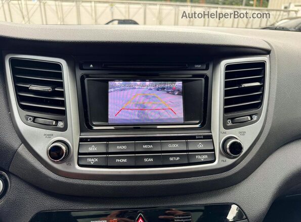 KM8J3CA24HU554624 2017 HYUNDAI TUCSON Black Dashboard view