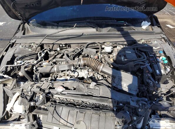 1HGCV1F34NA086745 2022 HONDA ACCORD Black Widok komory silnika
