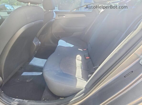 5NPE24AF5KH804309 2019 HYUNDAI SONATA Gray Widok wnętrza z tyłu