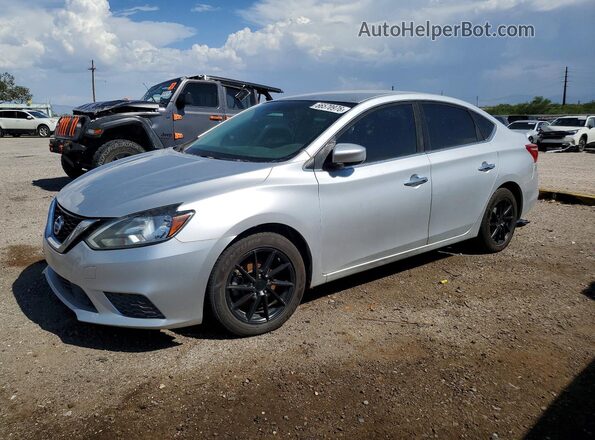 3N1AB7AP2JY225453 2018 NISSAN SENTRA Silver Rear left
