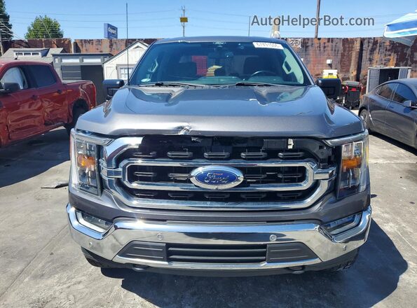 1FTFW1E58NKD65170 2022 FORD F150 Gray Rear view