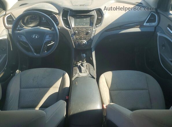 KM8SMDHF3HU208175 2017 HYUNDAI SANTA White Widok zestawu wskaźników