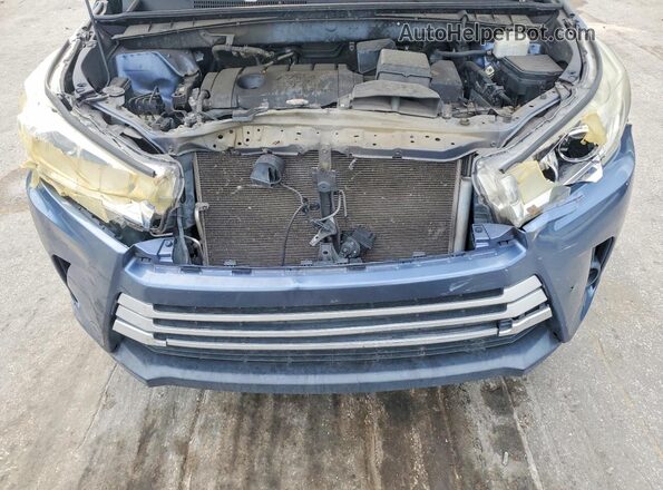 5TDZARFH1KS044160 2019 TOYOTA HIGHLANDER Blue VIN sticker view