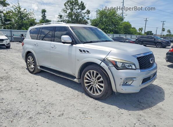 JN8AZ2NF7G9610023 2016 INFINITI QX80 Silver წინა ხედი